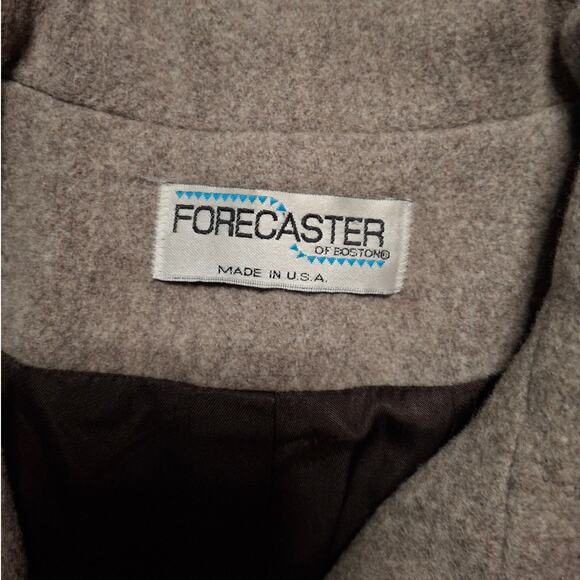 Forecaster of Boston Wool Coat Women’s Sz 14 Vintage Brown Blazer Style USA Made - Picture 5 of 11